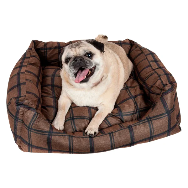 Pet Life Wick-Away Nano-Silver and Anti-Bacterial Water Resistant Rectangular Dog Bed - Dark Brown - Large