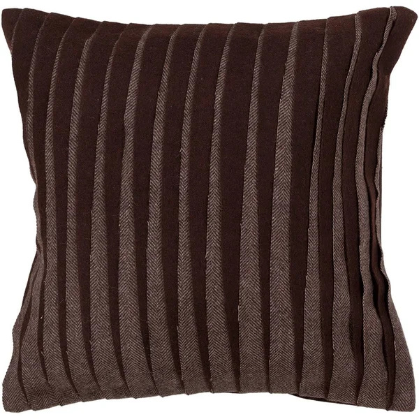 Chandra Textured Contemporary Wool Throw Pillow Size: 22x22 H x 22x22 W