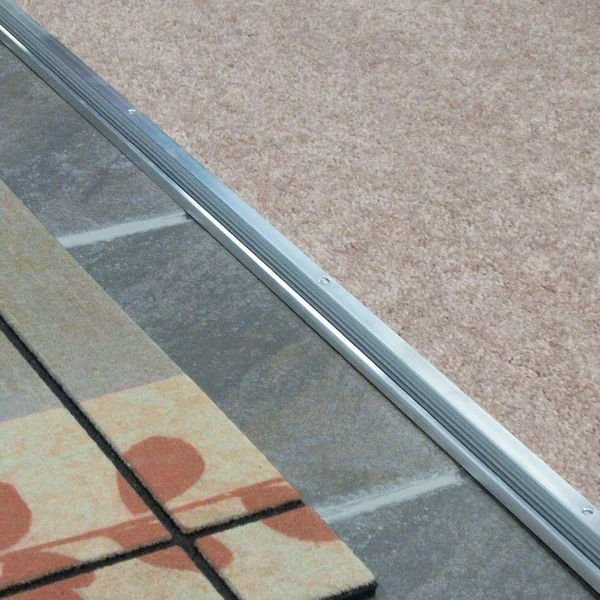 Low Mini 1-3/8 in. x 89-1/2 in. Aluminum Threshold with Vinyl Seal