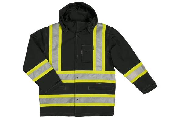 Tough Duck Safety Class 3 Rain Jacket - Size: 3XL Color: Black