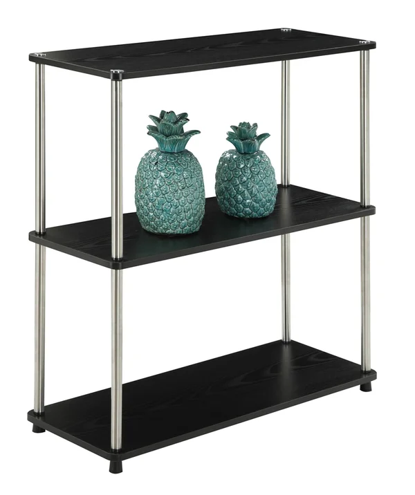 Convenience Concepts Designs2Go 3 Tier Bookshelf - Black