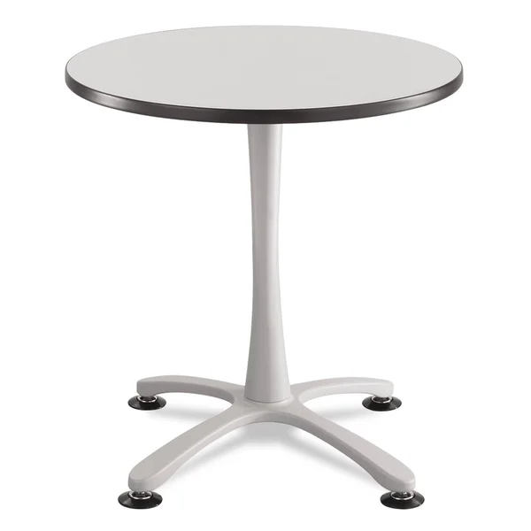 Safco Cha-Cha Sitting Height Table Base - X-Style, Steel, 29x22 High, Metallic Gray