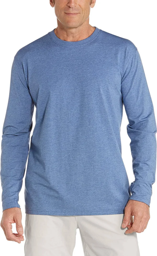 Coolibar UPF 50+ Men's Morada Everyday Long Sleeve T-Shirt - Sun Protective