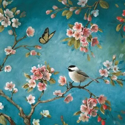 Blossom II by Lisa Audit - Wrapped Canvas Painting Print Winston Porter Size: 20x22 H x 20x22 W x 1.25x22 D