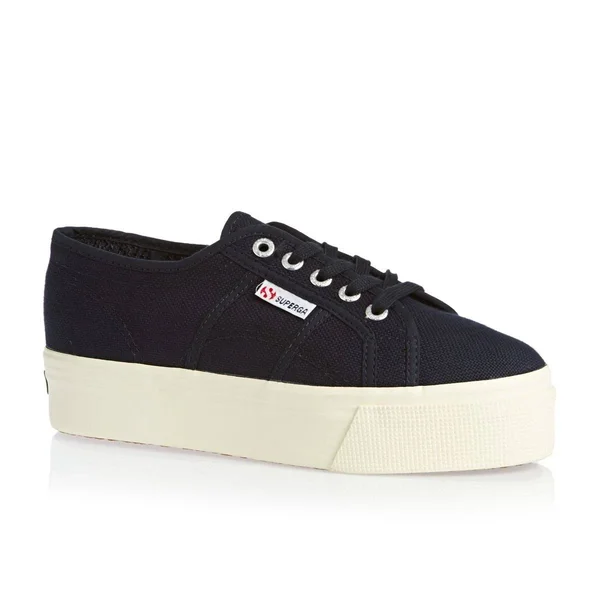 Superga Women's 2790 Linea Up Down Flatform Trainers - Navy - UK 3
