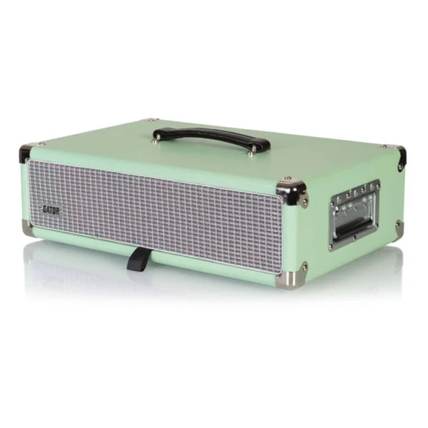 Gator GR-RETRORACK-2SG Vintage Amp Vibe Rack Case - 2U Seafoam Green