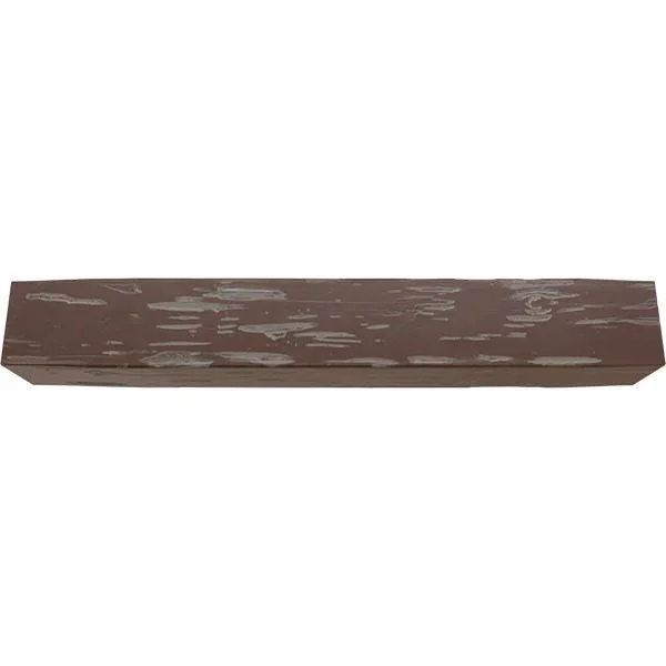 Ekena Millwork MANUPC08X12X60AE 8x22H x 12x22D x 60x22W Pecky Cypress Faux Wood Fireplace Mantel, Aged Pecan