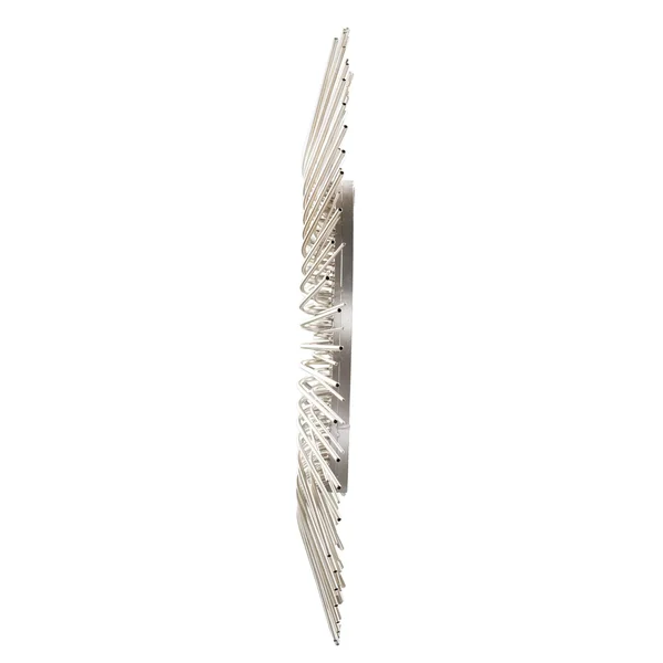 Silver Orchid Nansen Round Oversized Sunburst Wall Mirror - Champagne - OS8636SW