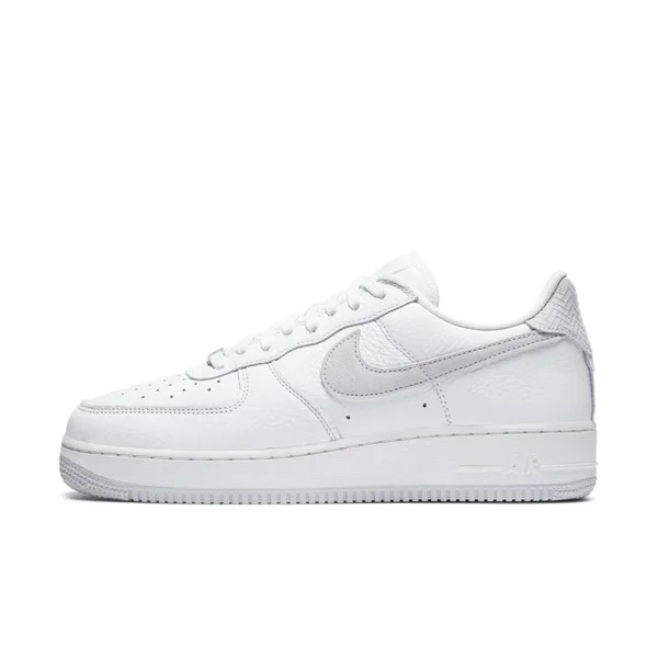 Nike White and Grey Air Force 1 07 Craft Sneakers