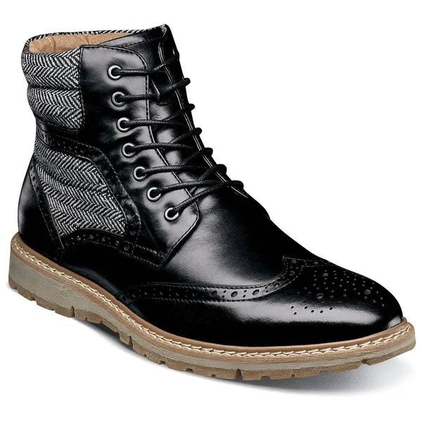 Stacy Adams Men's Granger Wingtip Lace Boot - Pecan
