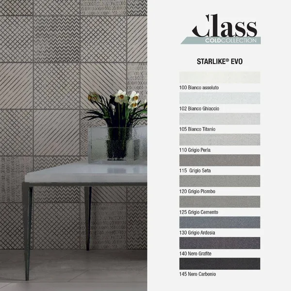 The Tile Doctor Starlike Evo Epoxy Grout 115 Grigio Seta Classic Collection 2.5 kg - 5.5 lbs.
