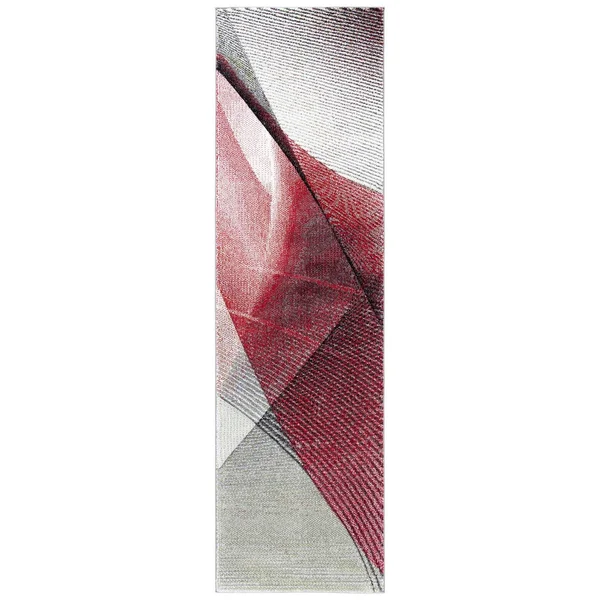 Safavieh Hollywood Rug Collection HLW715Q - Grey - Red - 2&-3x22 x 8&