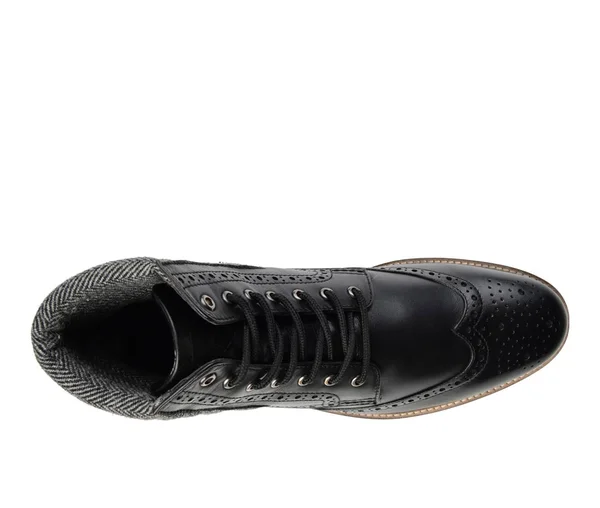 Thomas & Vine Men's Apollo Wingtip Boot - Black