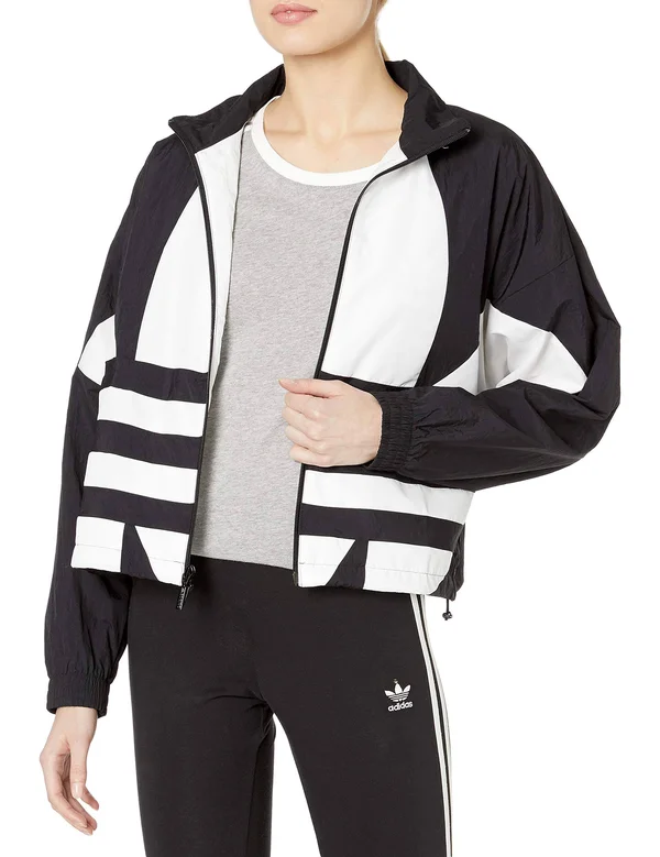 Adidas Originals Women's Large-Logo Track Jacket - Black/White