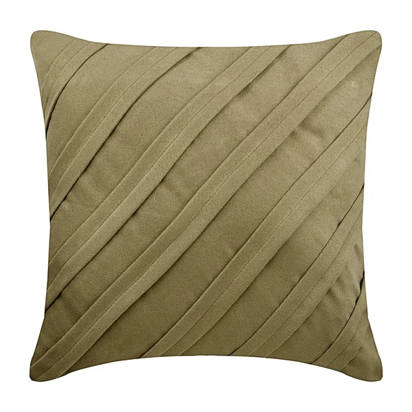 Dark Beige Throw Pillow COVER - 20x22x20x22 Suede Decorative Cushion Covers-Contemporary Dark Beige, 20 x 20 in