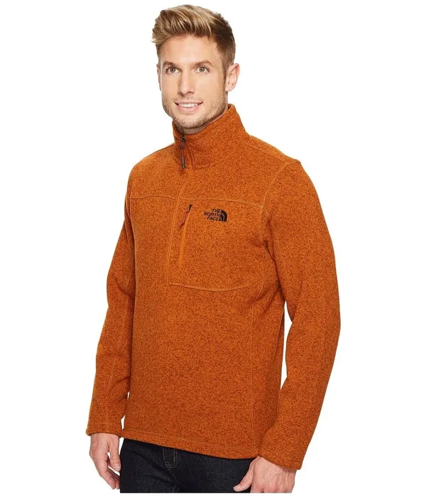 The North Face Gordon Lyons 1/4 Zip Jacket - Men's Autumnal Orange Heather - L