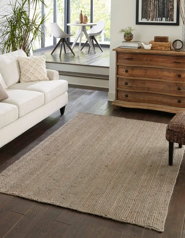 Unique Loom Dhaka Braided Jute Rug - 6& 0 x 9& 0, Rectangular 3153075