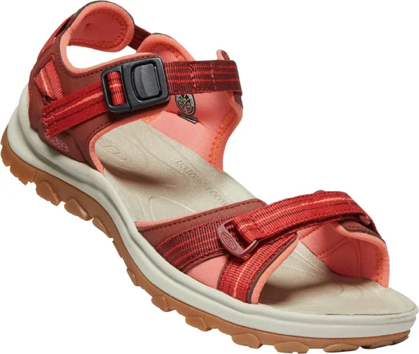 Keen Women's Terradora II Open Toe Sandal - 6 - Dark Red - Coral