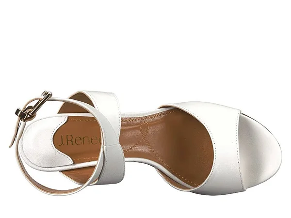 J. Renee Women's Soncino Ankle Strap Sandal - Size: 9, White