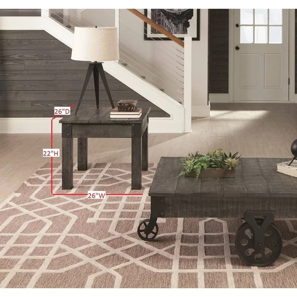 Coaster End Table - Rustic Grey 720577