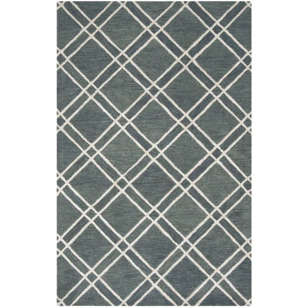 Safavieh Himalaya 901 Area Rug - Ivory, Dark Grey, 6& x 6& Round