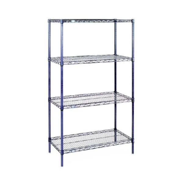Nexel Chrome Wire Shelving Starter - 30x22W x 18x22DX 74x22H 18307C