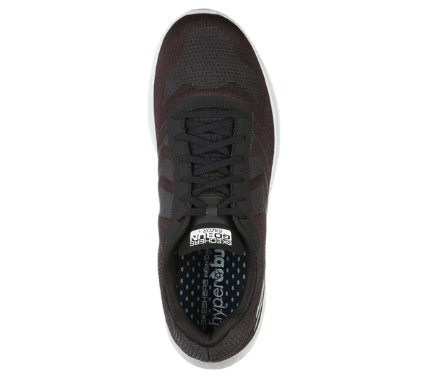 Skechers Men's Go Run Razor Sneakers - Black/White, 10.0