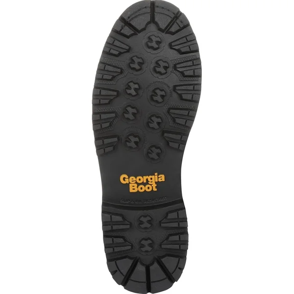Georgia Boot Amp LT Logger Low Heel Waterproof Work Boot Size 7(w) - Black