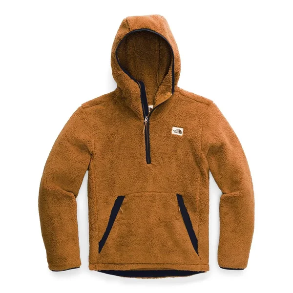The North Face Men's Campshire Pullover Hoodie: Timber Tan-Aviator Navy