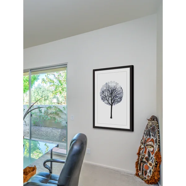 Marmont Hill Midnight Elm I Framed Painting Print - Black