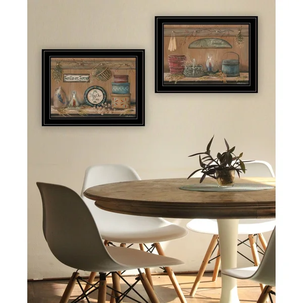 TrendyDecor4U Shelf Treasures by Pam Britton Framed Print VBR695-704G