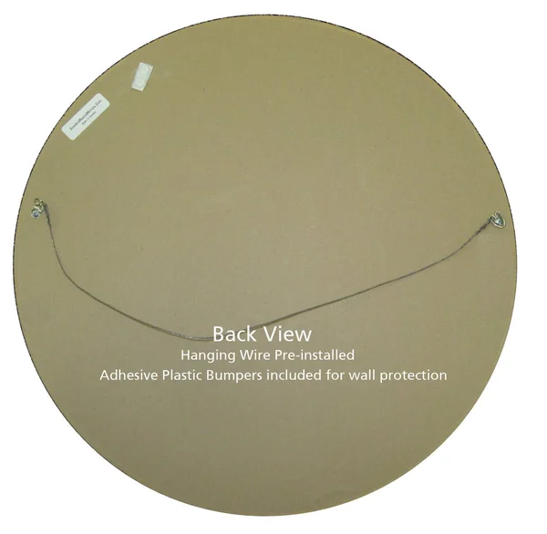 Ramino Framed Round Mirror - Sunset Gold