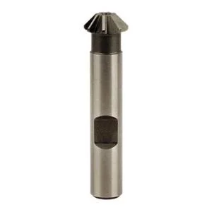 Keo 3/4 x 3/16x22 45° 8-Tooth High Speed Steel Single-Angle Cutter - Uncoated - Right Hand Cut, 2-1/8x22 OAL, 3/8x22 Shank Diam