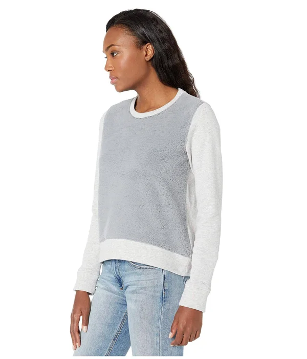 Marmot Women's Crew Neck Sherpa Sweatshirt - Xs - Grey Storm Heather