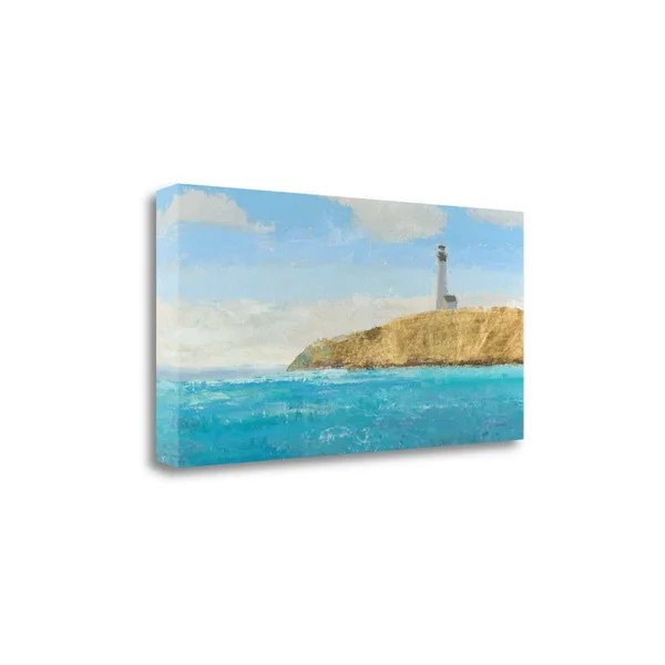 24x22 x 47x22 Lighthouse Seascape II Crop II Giclee on Gallery Wrap Canvas