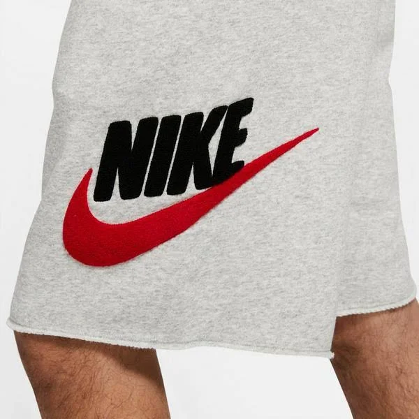 Nike Men's Sportswear Alumni Chenille Shorts - Grey Heather - M