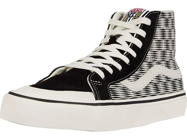 Vans Hemp Blur Checker Sk8-Hi 138 Decon SF (Black/Marshmallow) 9.5
