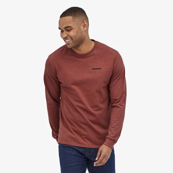 Patagonia Men's Long-Sleeved P-6 Logo Responsibili-Tee