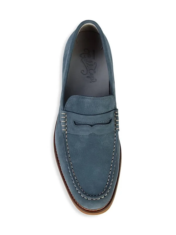 Sperry Gold Cup Exeter Suede Tassel Penny Loafers US 9.5, Blue