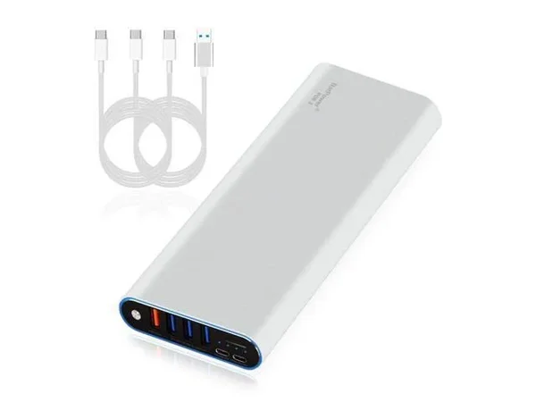 BatPower PDE 2 P60s USB C External Battery Power Bank Portable Charger for New MacBook Pro 15, 13-inch 2016 2017 to Current Surf