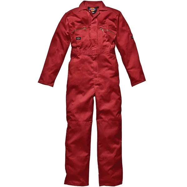 Dickies Redhawk Zip Front Coverall Regular - Mens Workwear Red 54Inch