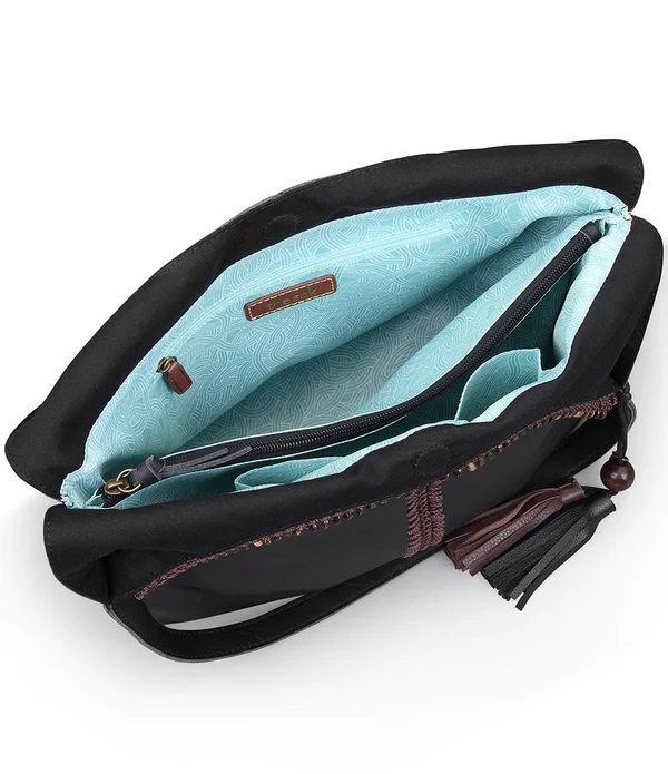 The Sak Huntley Hobo Bag - Indigo Crochet Leather