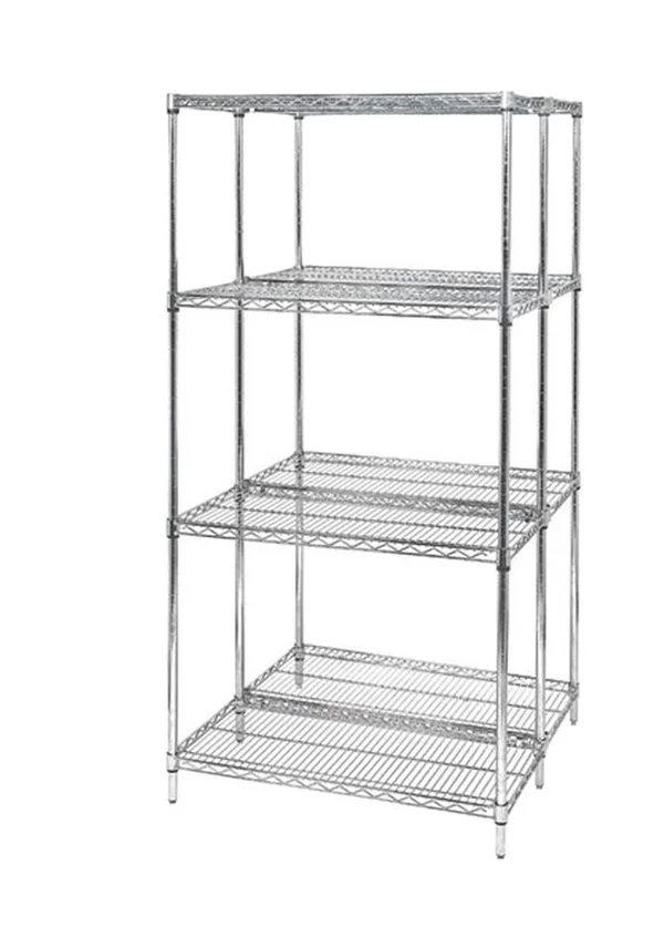Quantum Wire 4-Shelf Starter Unit - 18x22 x 60x22 x 74x22 - Chrome