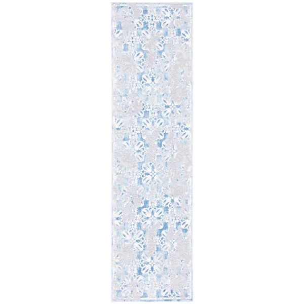Safavieh Lagoon Rug Collection LGN508F - Grey, Blue - 4&-5x22 x 6&-5x22