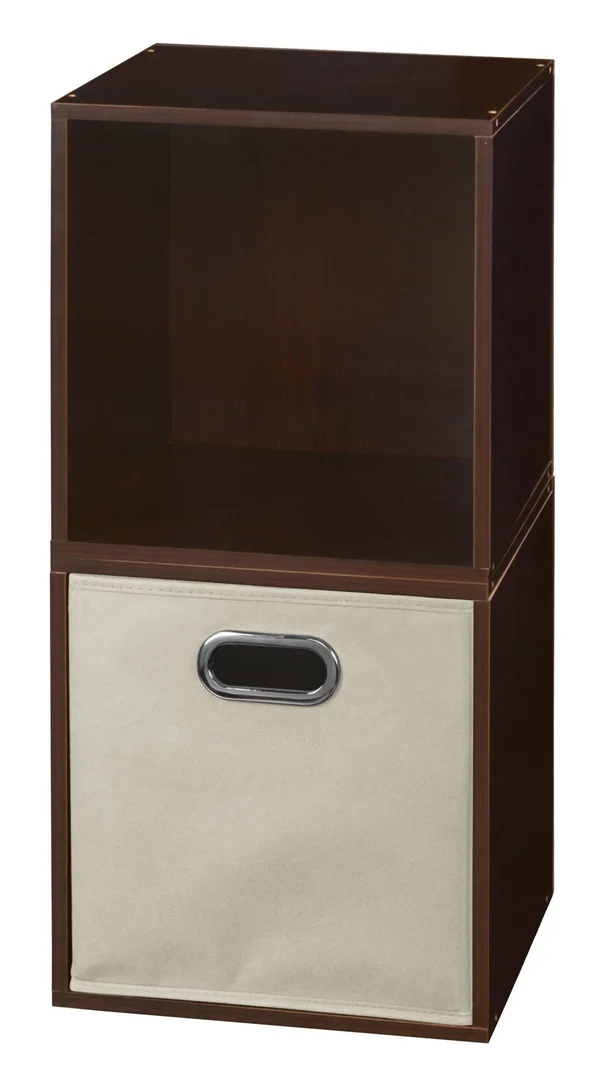 Niche Cubo Storage Set - 2 Cubes & 1 Canvas Bin- Truffle/Teal