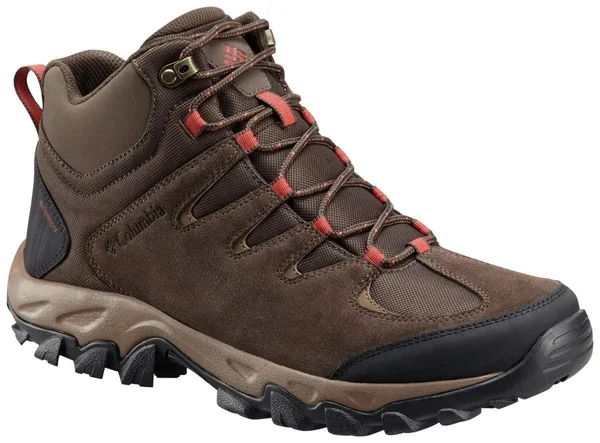 Columbia Men's Buxton Peak Mid Waterproof Shoe - 10 - Cordovan, Rusty