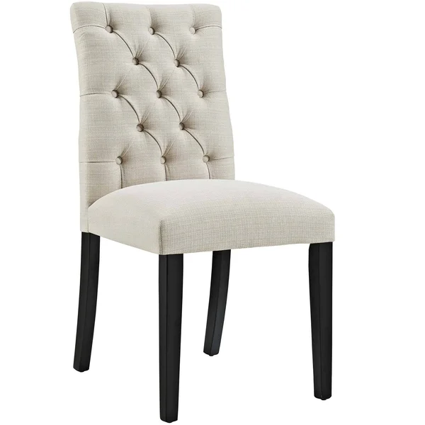 Modway Duchess Dining Chair Fabric Set of 2 - Brown