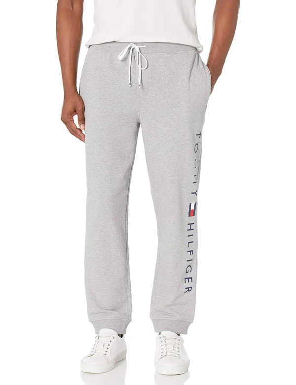 Tommy Hilfiger Men's Logo Joggers - Grey Heather