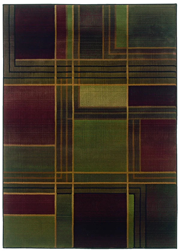 Oriental Weavers Kharma II 1330G Green Area Rug 2&3x22 x 7&6x22