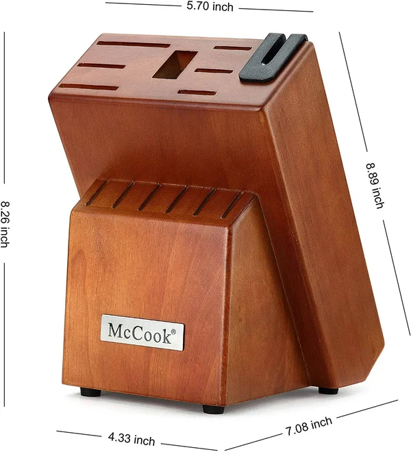 McCook MC29 Knife Sets - 15 Pieces German Stainless Steel Kitchen Knife Block Sets